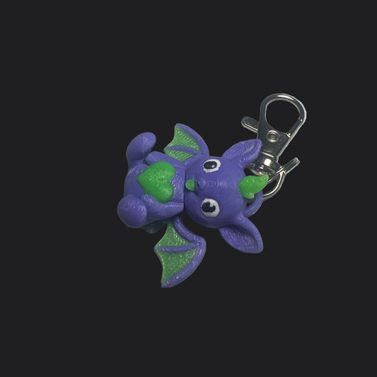 Miniature bat keychain