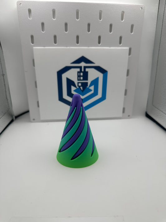 Fidget cone green/purple