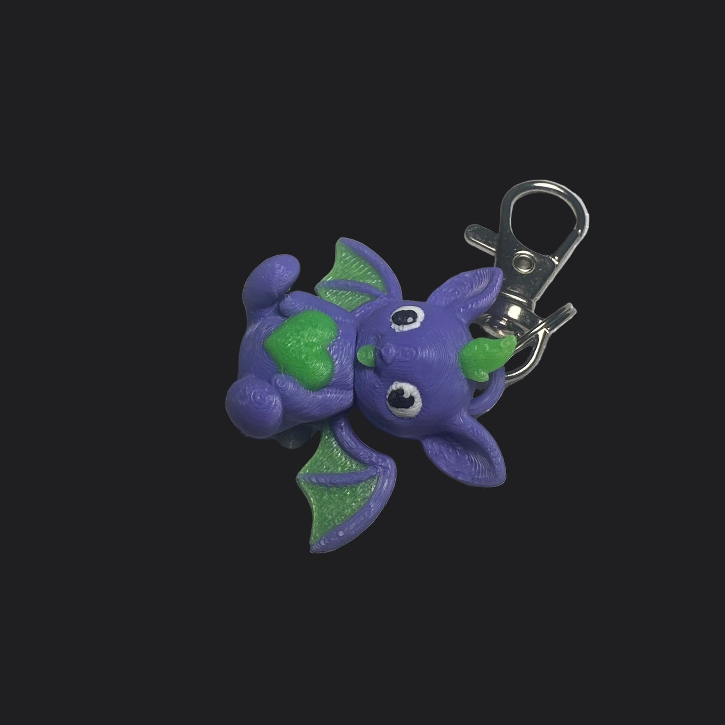 Miniature bat keychain