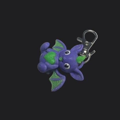 Miniature bat keychain