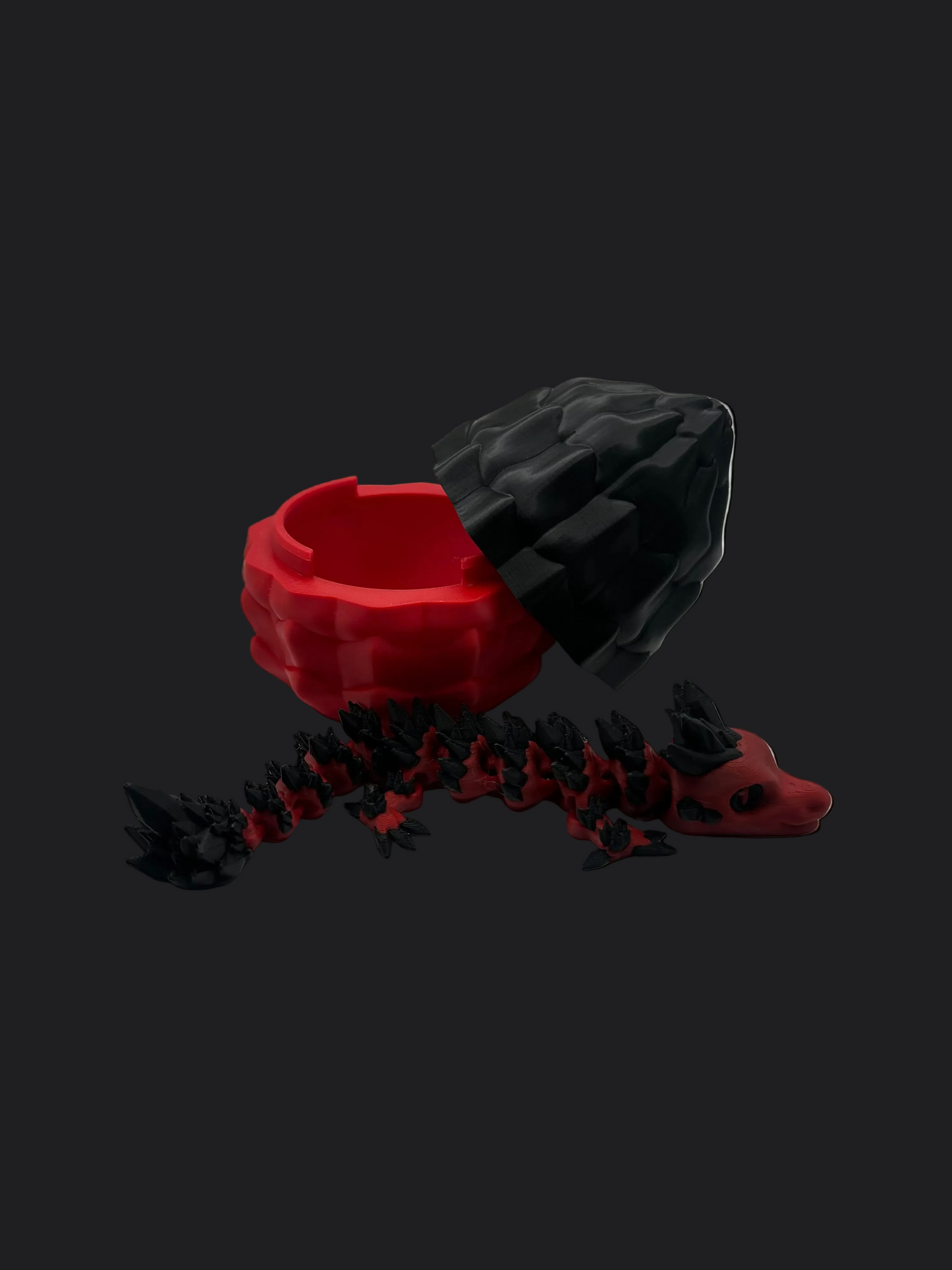 Baby crystal dragon with egg