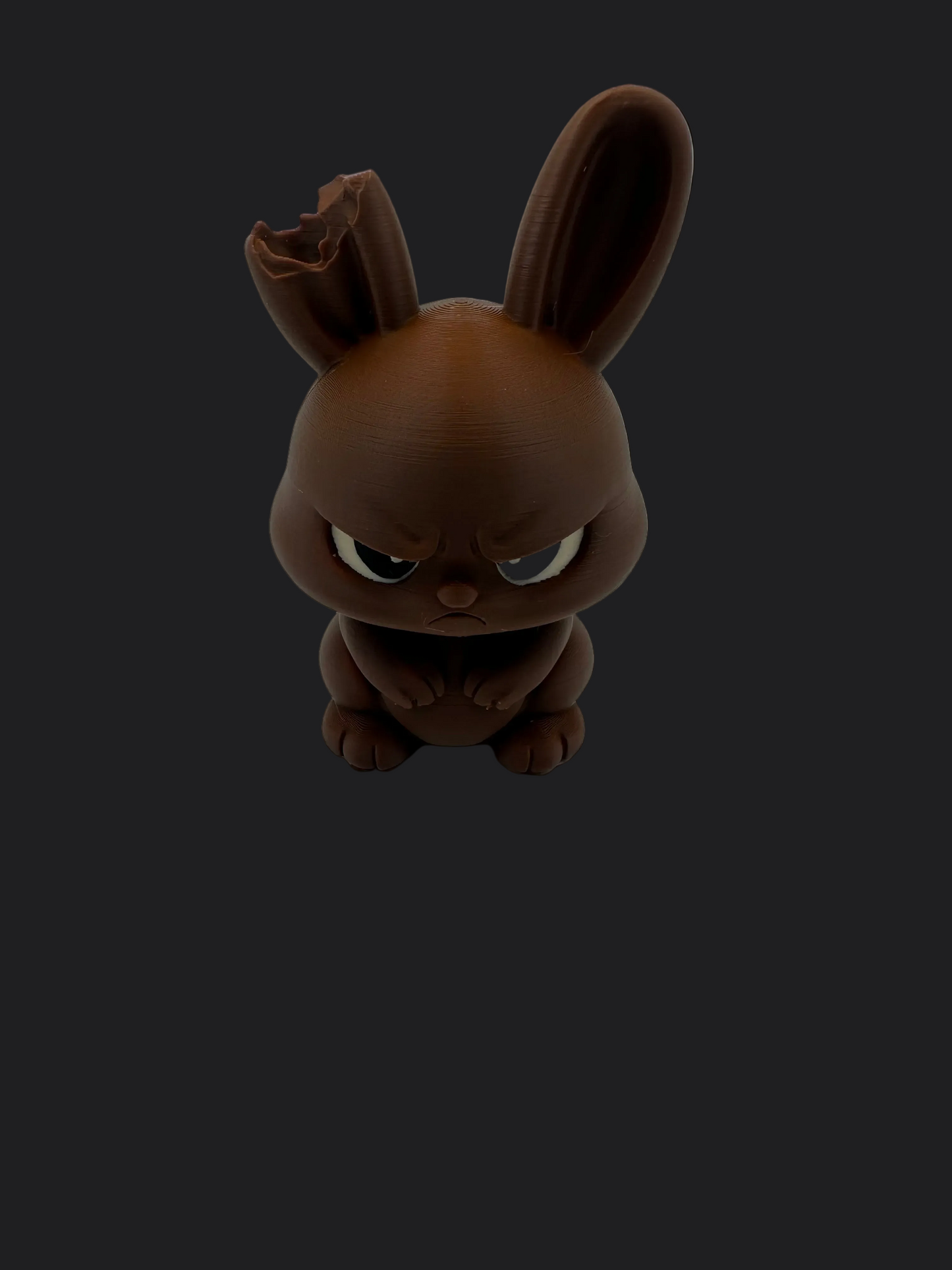 Chocolate bunny figurine